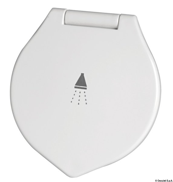 Doccia Elegant bianca tubo PVC 4 m in piano - 15.246.01